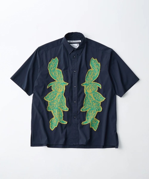 uvカット シャツ 「White Mountaineering/ホワイトマウンテニアリング」EMBROIDERY SHORT SLEEVE SHIRTの画像