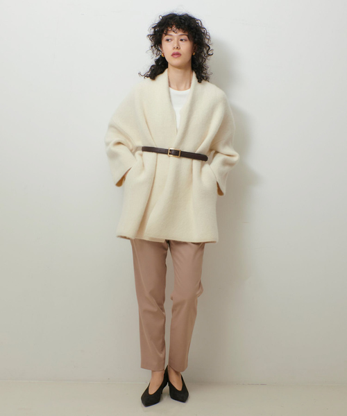 「qualite」 イージーパンツ 40 ベージュ レディース_画像4