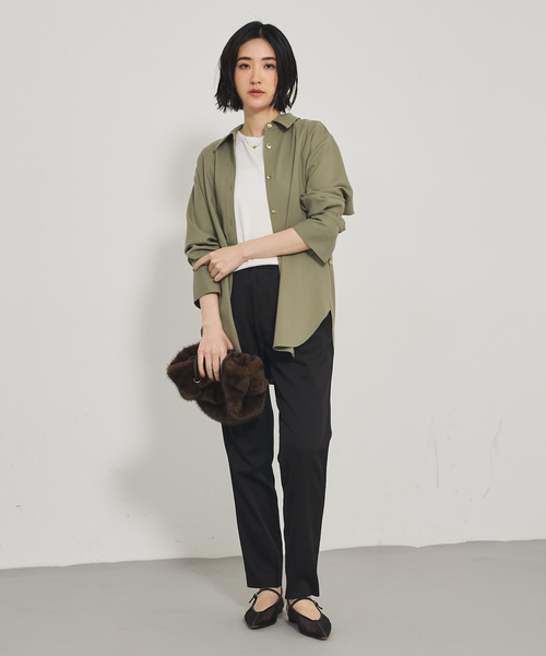 「qualite」 イージーパンツ 40 ベージュ レディース_画像5