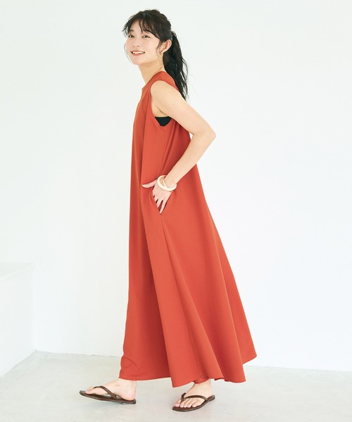 coca（コカ） ワンピース 夏 「西山茉希様着用」ライトエンボス マキシ
