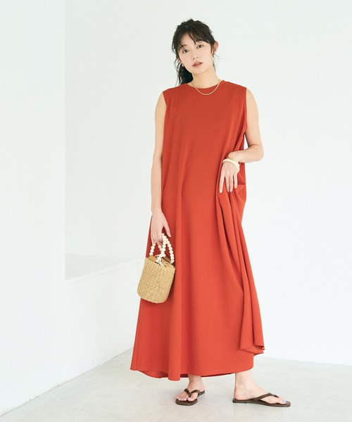 coca（コカ） ワンピース 夏 「西山茉希様着用」ライトエンボス マキシ