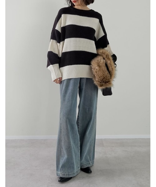「Re:EDIT」 デニムパンツ MEDIUM ブルー系その他2 レディース_画像2