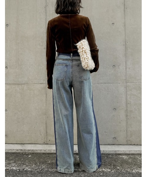 「Re:EDIT」 デニムパンツ MEDIUM ブルー系その他2 レディース_画像6