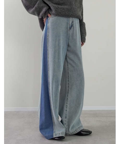 「Re:EDIT」 デニムパンツ MEDIUM ブルー系その他2 レディース_画像7