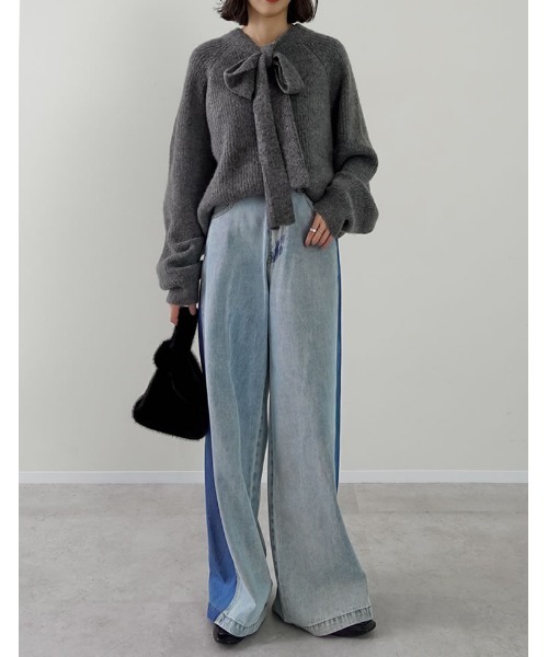 「Re:EDIT」 デニムパンツ MEDIUM ブルー系その他2 レディース_画像8