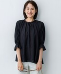 ブラウス シャツ ソマルティボイル スモックブ...の詳細画像5