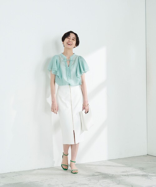 「NOLLEY'S Sophi」 タイトスカート 36 ブルー レディース_画像6