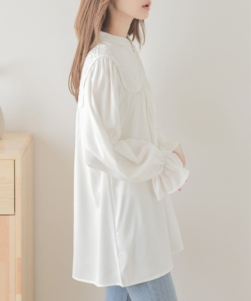 「SUGAR BISKET」 「La-gemme」長袖ブラウス L ホワイト レディース_画像5