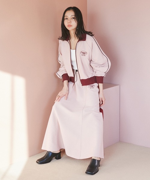「AVANT CONVERSE」 ロングスカート M ネイビー レディース_画像4