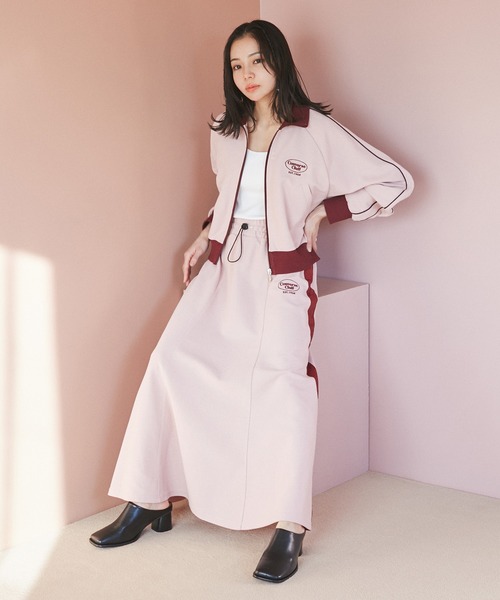 「AVANT CONVERSE」 ロングスカート M ネイビー レディース_画像5