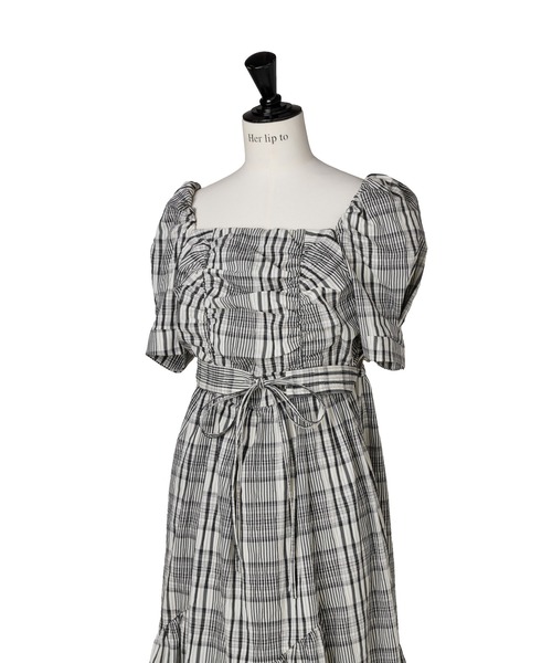 Her lip to ワンピース 半袖 Alizee Off-Shoulder Dress : ZOZOTOWN