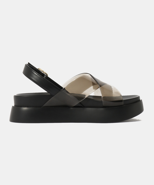 「TEMPERATE」 フラットサンダル 38 ブラック レディース_画像4