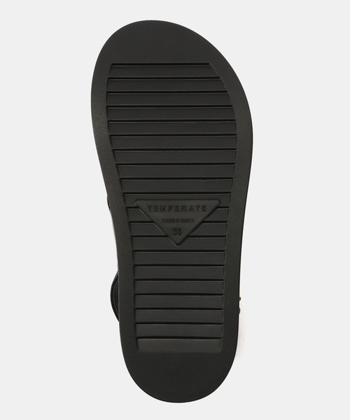 「TEMPERATE」 フラットサンダル 38 ブラック レディース_画像7