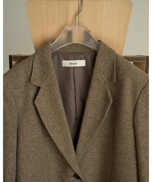 Herringbone Wool Jacket anuke アンヌーク　38 anuke（アンヌーク） ジャケット テーラードジャケット anuke