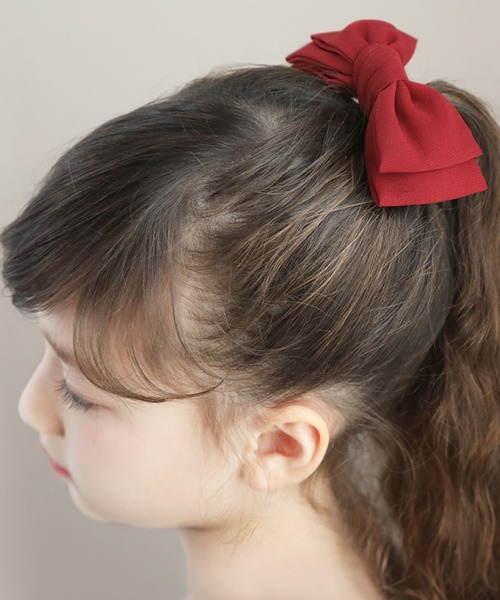 Katie リボンデザイン ヘアゴム 2個セット Katie リボンデザイン ヘアゴム 2個セット