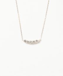 con affetto ネックレス K18ダイヤラインネックレス レディース