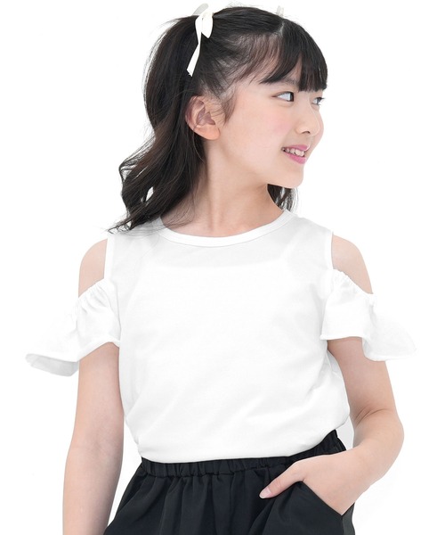 Bee des Bee tシャツ 半袖オフショルトップス キッズ 子供服 女の子 Bee des Bee tシャツ 半袖オフショルトップス キッズ 子供服 女の子