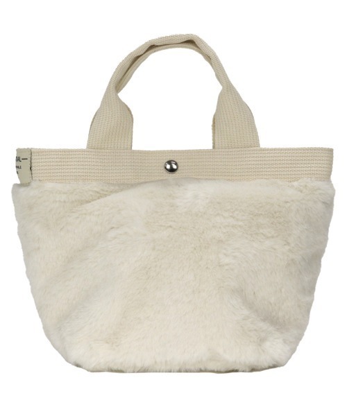 セリーヌ　ミストラベンダー　仕切りポーチ付きミニトート　フェイクファー仕様 セリーヌ ミストラベンダー 仕切りポーチ付きミニトート フェイク