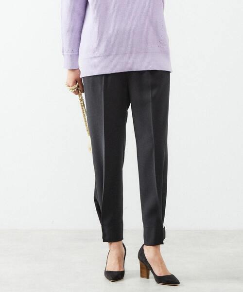 パンツ バックサテンジョーゼット裾絞りパンツ レディース EDITION  