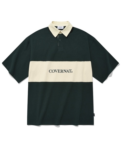 COVERNATのRugby Round T-Shirt 全2色 COVERNAT ポロシャツ 「COVERNAT」RUGBY OVER-FIT T-SHIRT