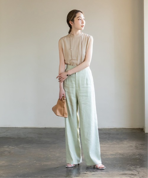 NOBLE ニット ペーパーミックススリーブレスニット : ZOZOTOWN