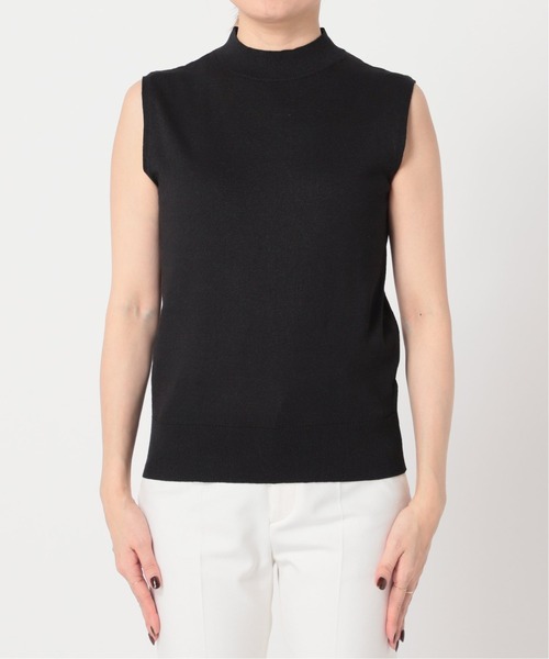 noble ペーパーミックススリーブレスニット NOBLE ニット ペーパーミックススリーブレスニット : ZOZOTOWN