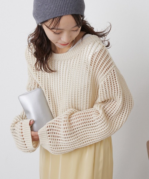 ニット インナー付き メッシュニットカーディガン Zozotown Yahoo 店 通販 Yahoo ショッピング