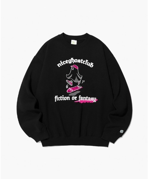 トレーナー スウェット A'GEM/9 × .kom 「NICE GHOST CLUB/ナイスゴーストクラブ」 KNIFE GIRL SWEATSHI NICE GHOST CLUB スウェット A'GEM/9 × .kom『NICE CLUB/ナイス