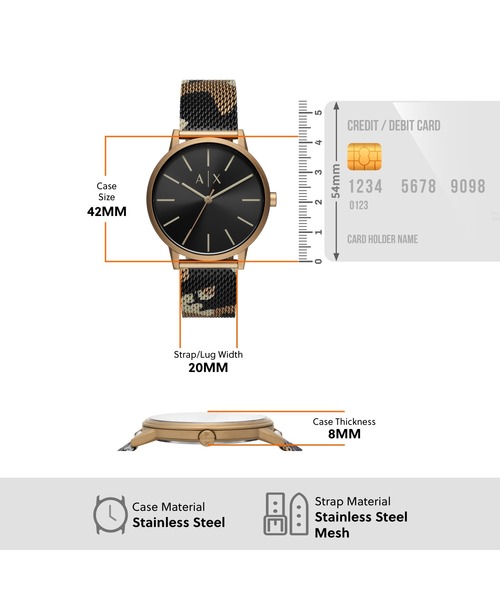 ARMANI EXCHANGE 腕時計 アルマーニ・エクスチェンジ メンズ アナログ