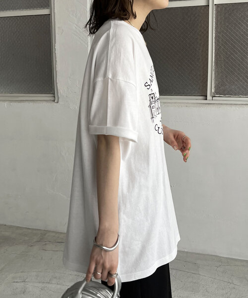 Discoat tシャツ 「WEB限定」モチーフ刺繍ロゴTシャツ「ユニ