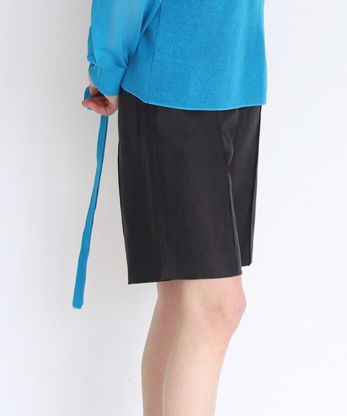 DRESSLAVE パンツ wool linen half pants(ウールリネンハーフ