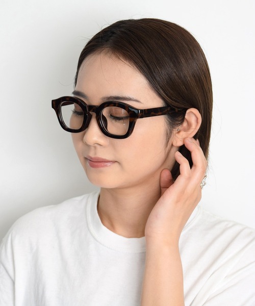 メガネ 「紫外線カット率99.9%」太縁 伊達メガネ ユニセックス 専用 