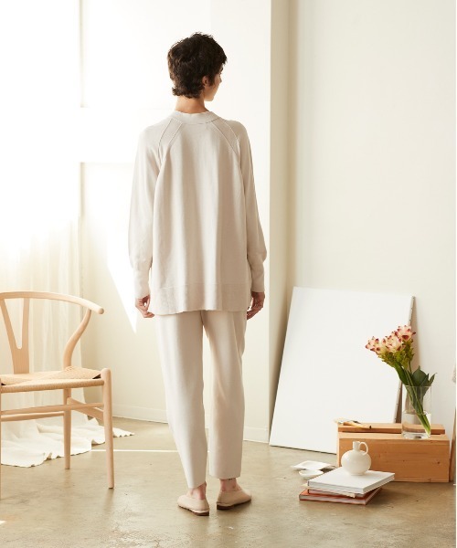 WALANCE パンツ コットンスムースニットパンツ レディース