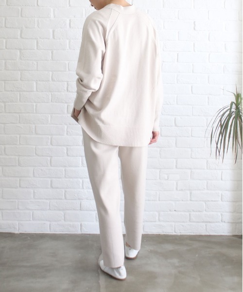 WALANCE パンツ コットンスムースニットパンツ レディース