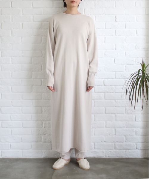 WALANCE パンツ コットンスムースニットパンツ レディース