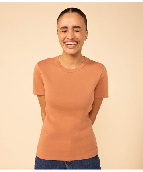 PETIT BATEAU tシャツ クルーネック半袖Tシャツ レディース