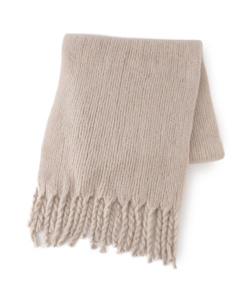 gucci×the north faceリブ編みフリンジマフラー 中古・古着通販】GUCCI