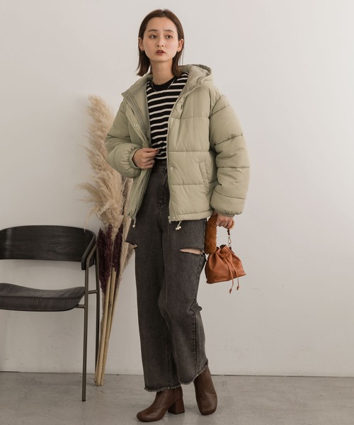 ad thie（アドティエ） ダウンコート ダウンジャケット フード付き