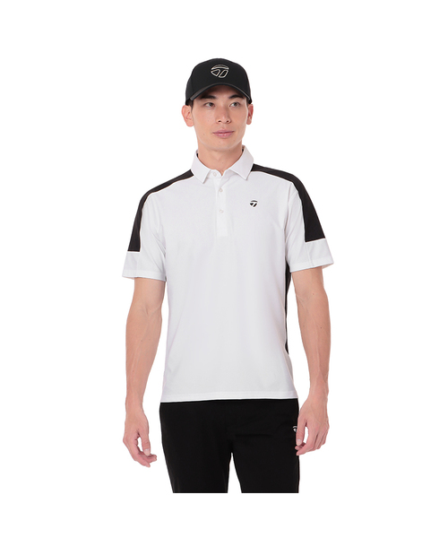 TaylorMade ポロシャツ バックロゴ S/S ポロ ホワイト メンズ