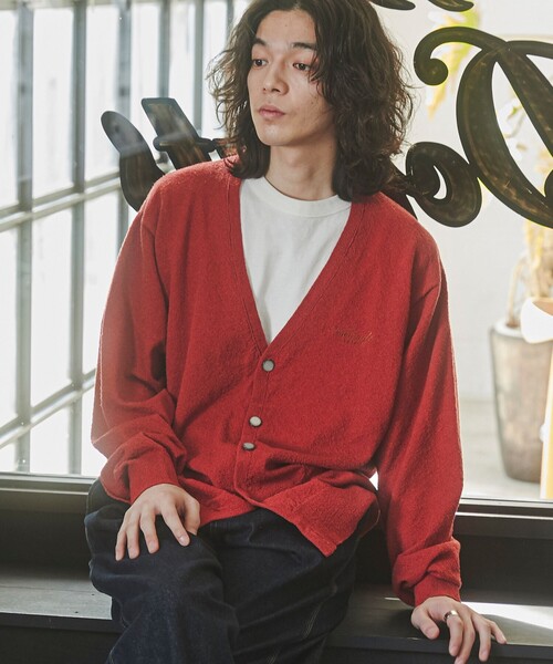 TOWNCRAFT カーディガン ブラック 全国通販】TOWN CRAFT “SHAGGY COLOR KNIT CARDIGAN(モヘア