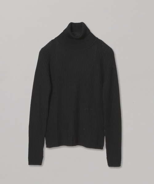 ニット セーター GANNI Sprayed Merino Rib Open Back Highneck K2003 レディース