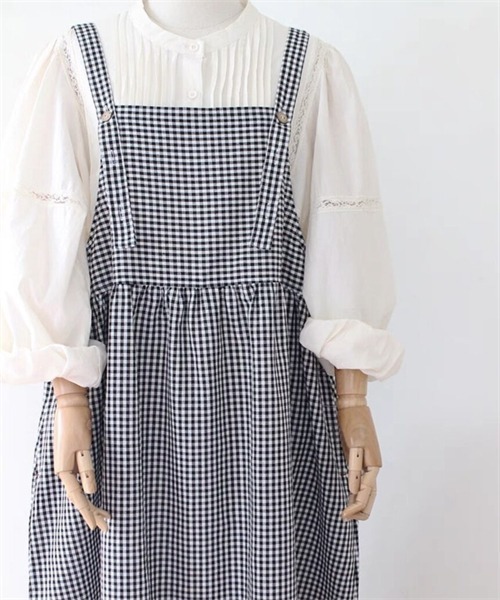 maxmara ワンピース　ギンガムチェック Dream garden ワンピース ギンガムチェック柄キャミワンピース