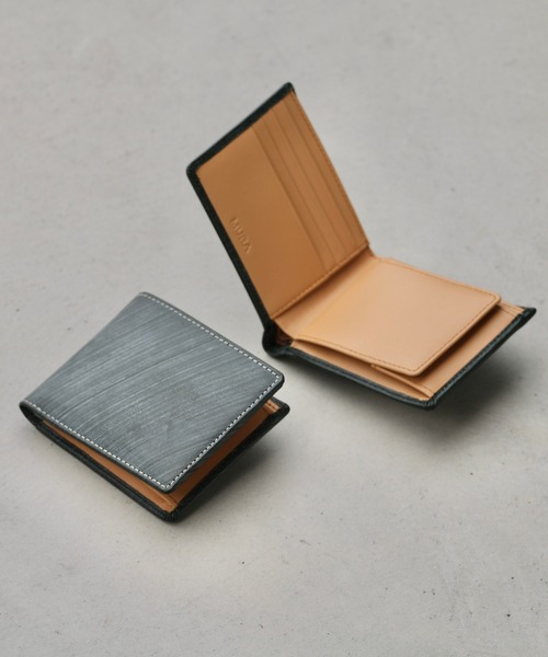 ブライダルレザー　小物入れ MURA（ムラ） 財布 ブライドルイタリアンレザー ボックス型小銭入れ