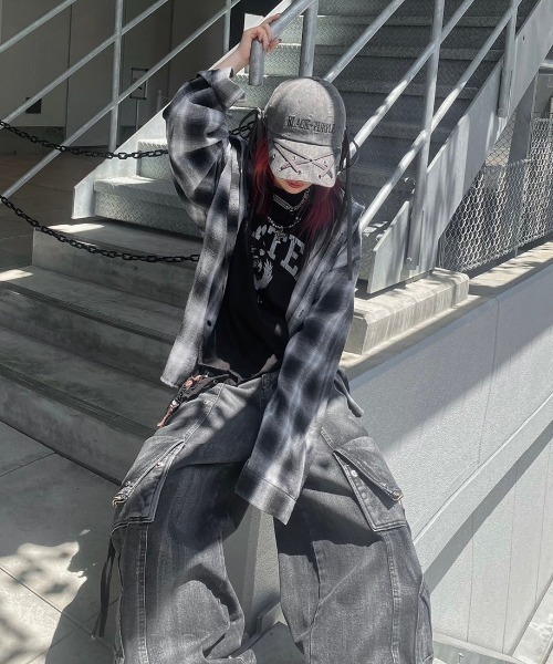 シャツ HUECLOSET Check Hood Shirt 25KERO107 シャツ HUECLOSET Check Hood Shirt 25KERO107 Our Legacy Above