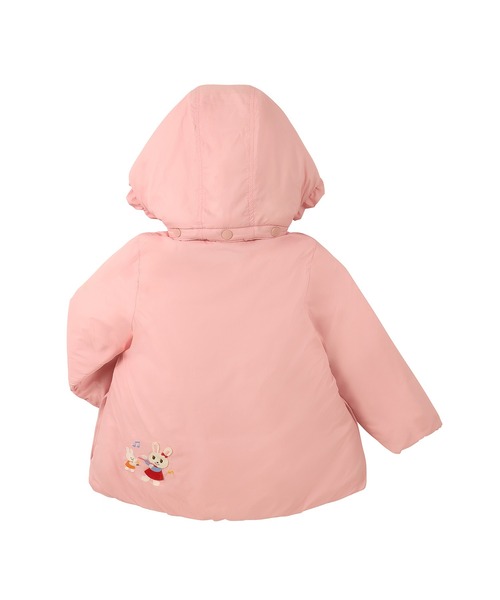 新品未使用ミキハウス　うさこちゃん 90cm 中綿ダウンジャケット　ライトピンク MIKI HOUSE（ミキハウス） ブルゾン アウター うさこ中綿ジャンパー