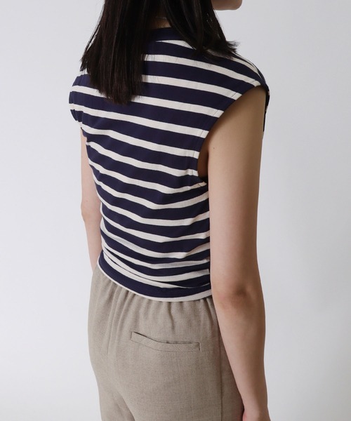 tシャツ BAUM UND PFERDGARTEN / JALIYAH(ボードースリーブレストップス) レディース BAUM UND PFERDGARTEN tシャツ / JALIYAH(ボードースリーブレス