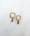 ピアス 2WAYスクエアビジューフープピアス ...の詳細画像4