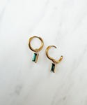 ピアス 2WAYスクエアビジューフープピアス ...の詳細画像1