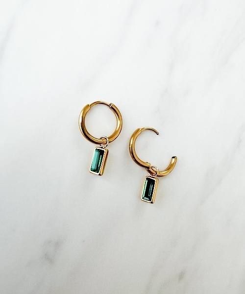 Timeless Pearly ピアス フープ サークル コーヒービーンズ Timeless Pearly Mix and Match Earrings with Coffee Beans