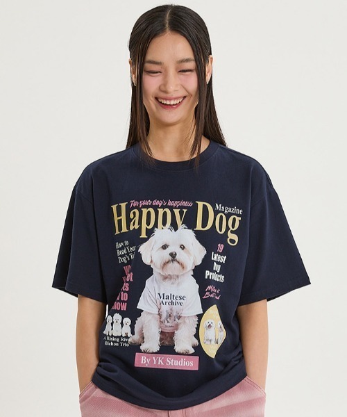 【WAIKEI】Hairy Maltese Graphic Knit ２色 Hairy Maltese Graphic Knit - WaiKei | 60% - Asian Fashion